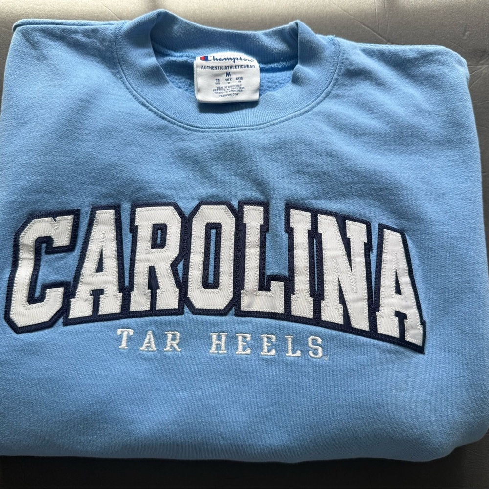 Champion Carolina Tar Heels Light Blue Crewneck Sweater